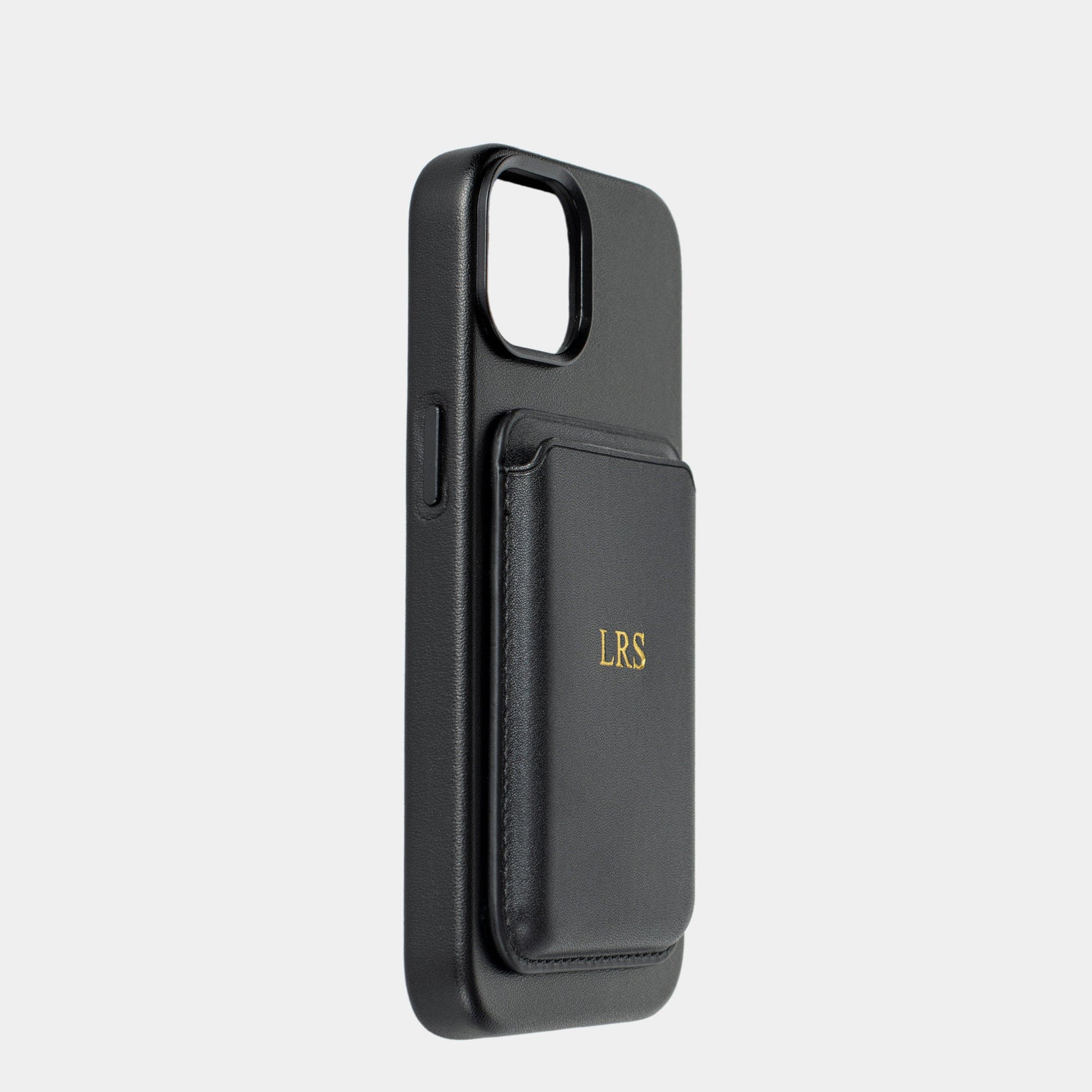 Black MagSafe Personalized Card Holder