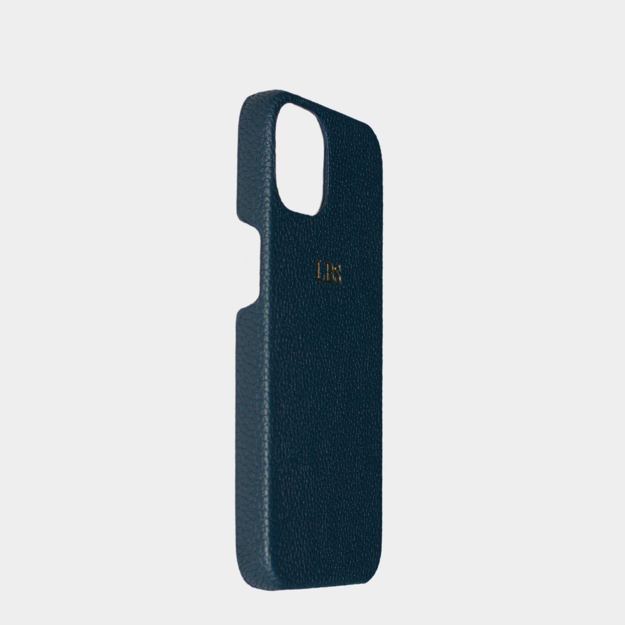 Navy Pebble Texture Personalized Snap Case