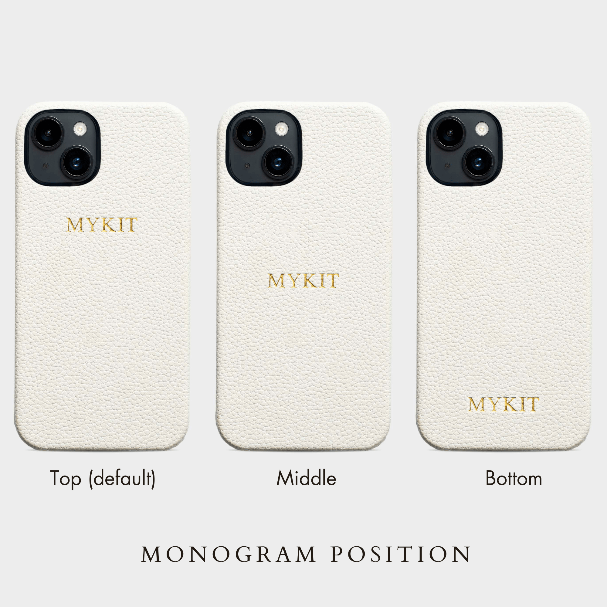 White Pebble Texture Personalized Snap Case