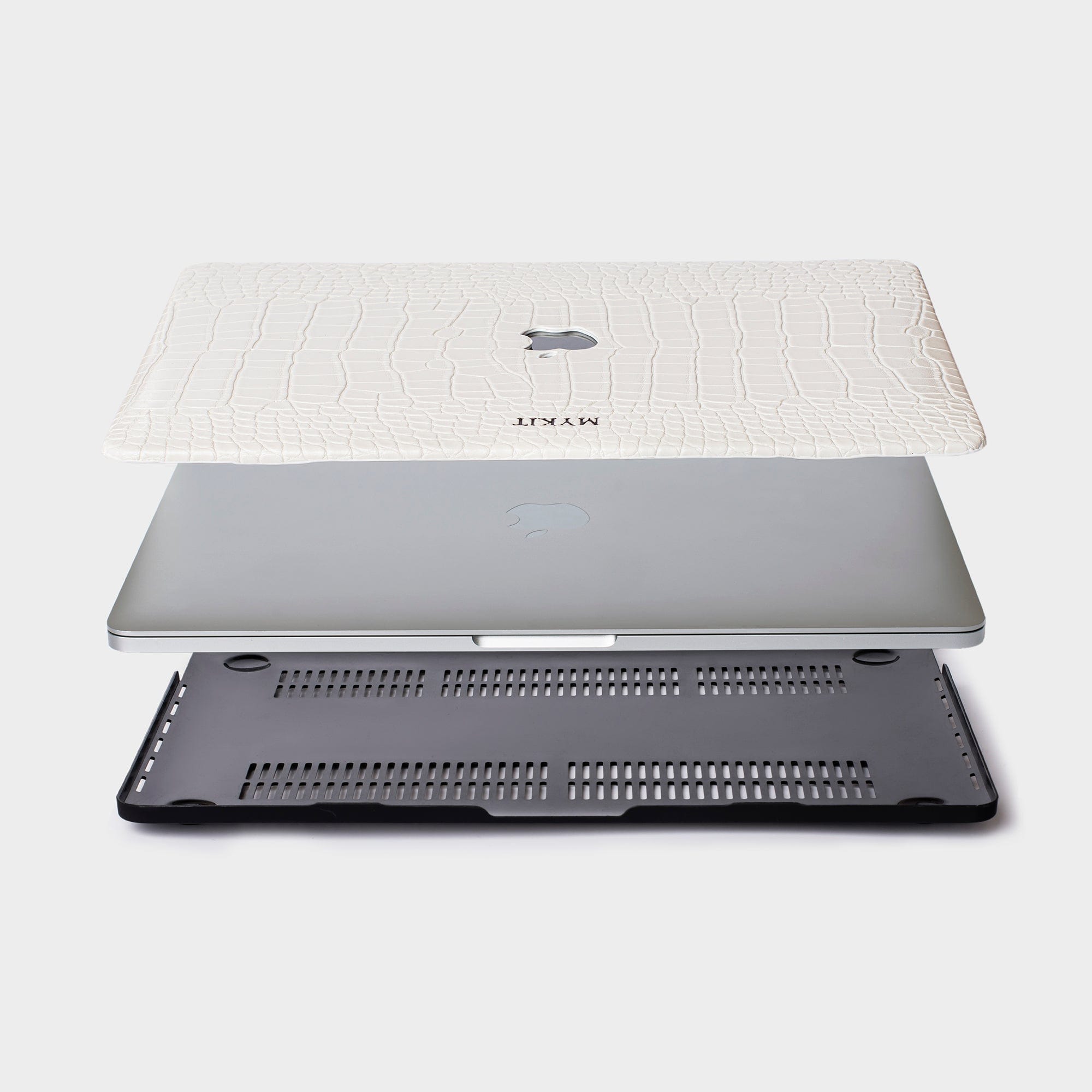 White Lizard MacBook Personalized Case